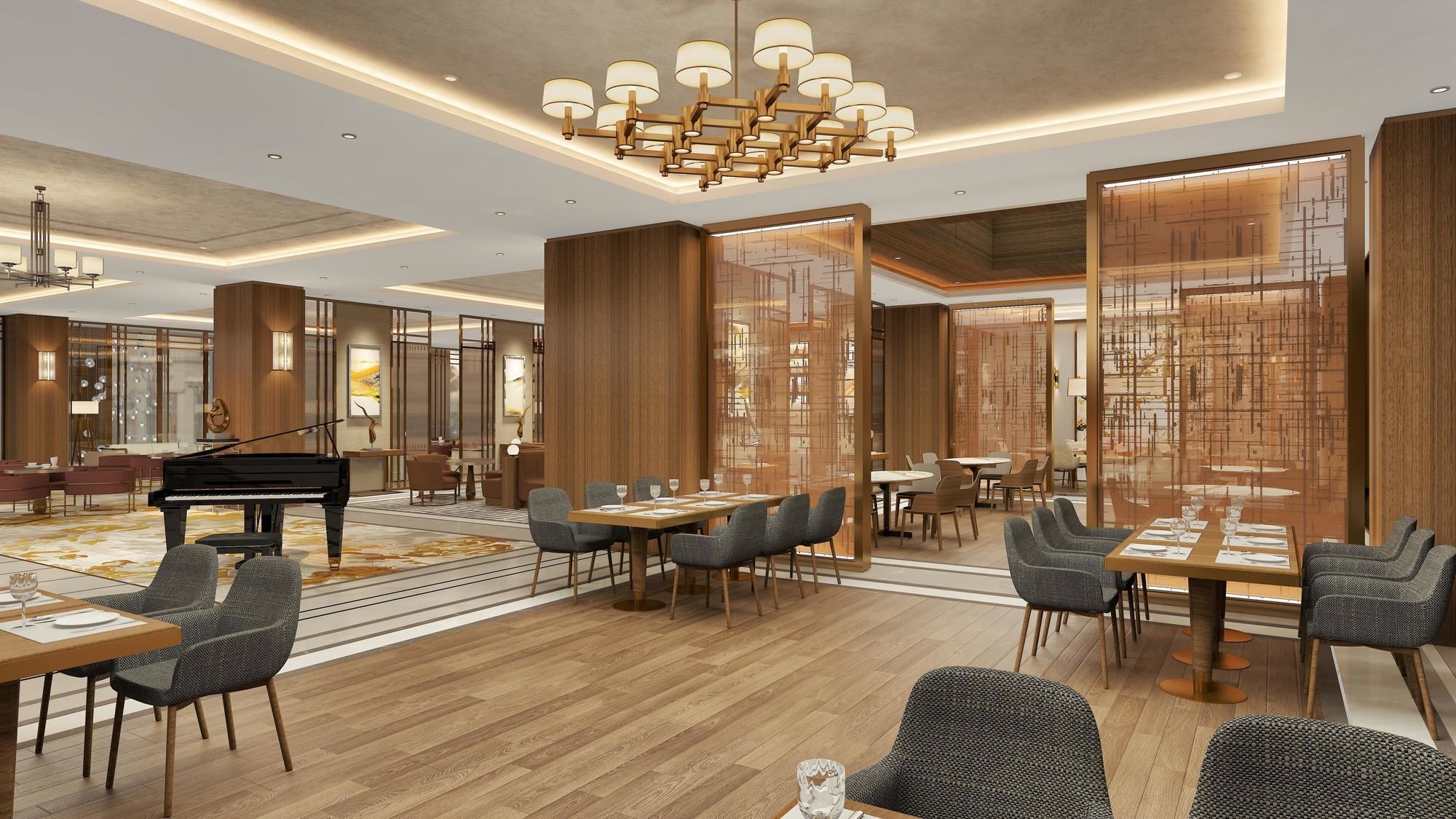 Hotel Doubletree By Hilton Skopie Exterior foto The restaurant